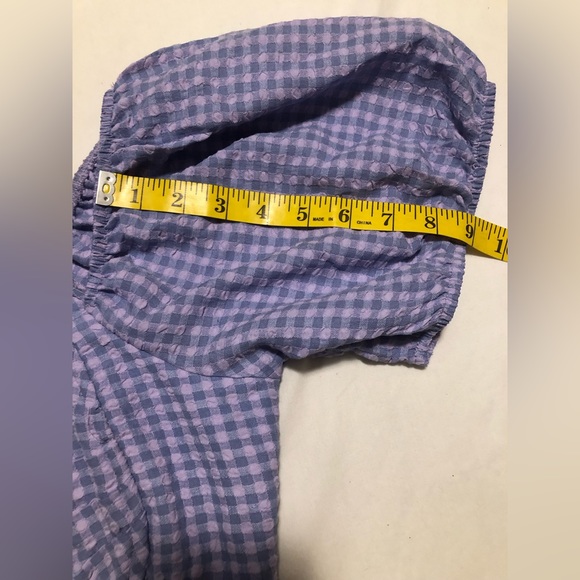 Wild Fable cropped underwire, purple top with puff sleeves, XXL - Picture 7 of 11